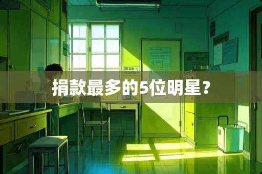 捐款最多的5位明星? 捐款最多的5位明星?