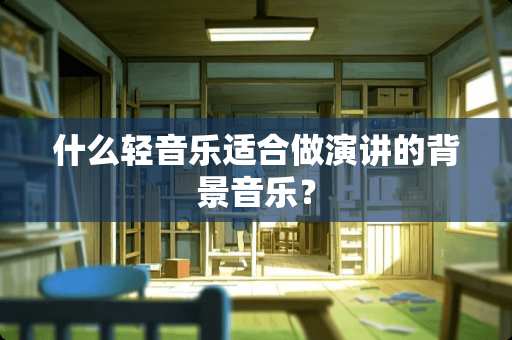 什么轻音乐适合做演讲的背景音乐？