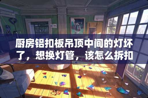 厨房铝扣板吊顶中间的灯坏了，想换灯管，该怎么拆扣板呢（有图）