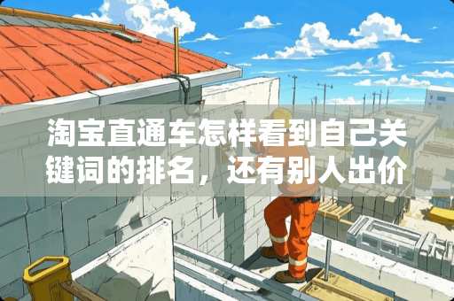 淘宝直通车怎样看到自己关键词的排名，还有别人出价多少怎么看，求指点？