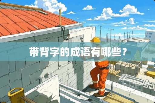 带背字的成语有哪些？