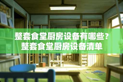 整套食堂厨房设备有哪些？整套食堂厨房设备清单