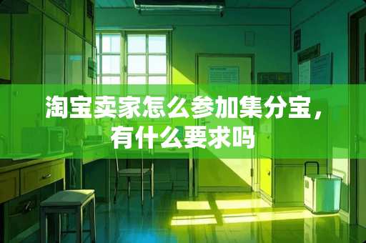 淘宝卖家怎么参加集分宝，有什么要求吗