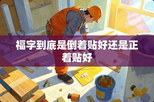 福字到底是倒着贴好还是正着贴好