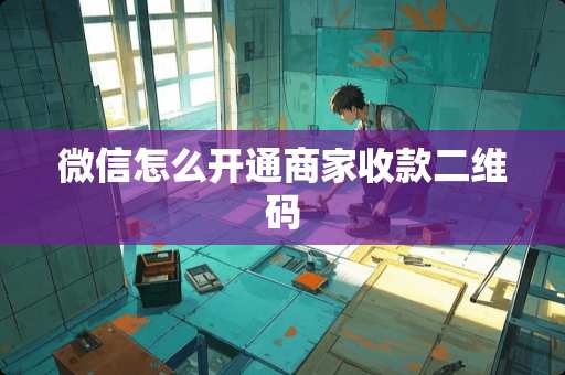 微信怎么开通商家收款二维码