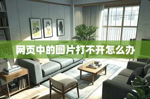 网页中的图片打不开怎么办