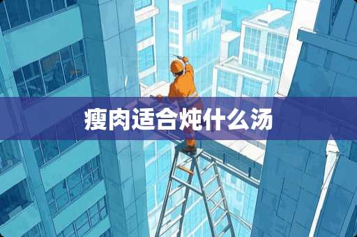 瘦肉适合炖什么汤