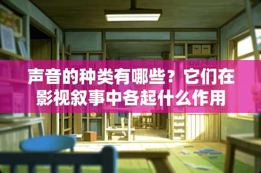 声音的种类有哪些？它们在影视叙事中各起什么作用