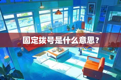 固定拨号是什么意思？