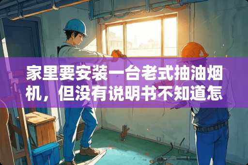 家里要安装一台老式抽油烟机，但没有说明书不知道怎么安装，请问谁知道怎么安装？