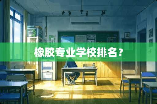 橡胶专业学校排名？