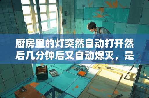 厨房里的灯突然自动打开然后几分钟后又自动熄灭，是为什么呢？