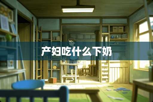 产妇吃什么下奶