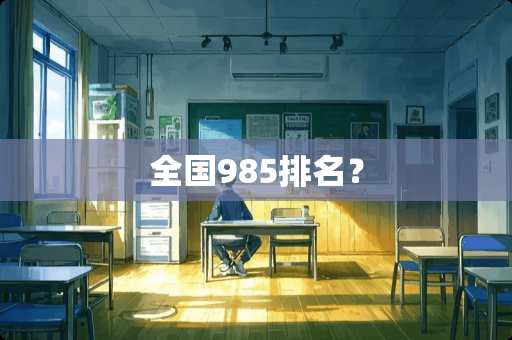 全国985排名？