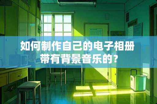 如何制作自己的电子相册 带有背景音乐的？
