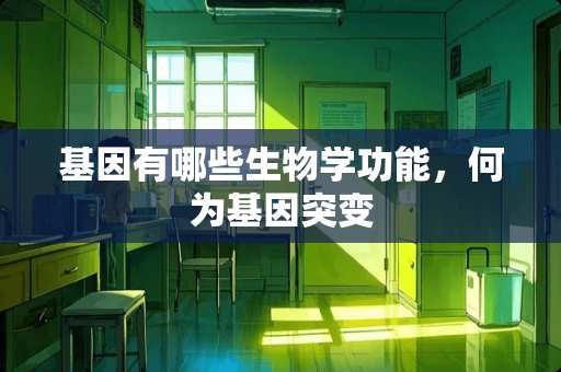 基因有哪些生物学功能，何为基因突变