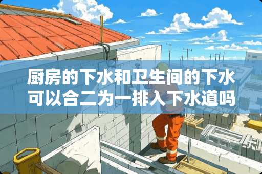 厨房的下水和卫生间的下水可以合二为一排入下水道吗