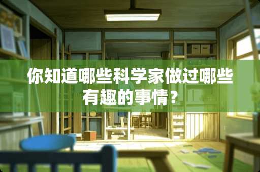 你知道哪些科学家做过哪些有趣的事情？