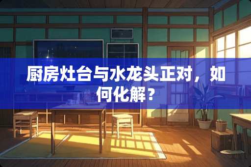 厨房灶台与水龙头正对，如何化解？