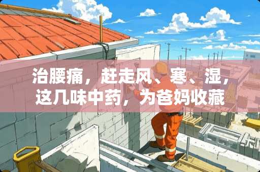 治腰痛，赶走风、寒、湿，这几味中药，为爸妈收藏