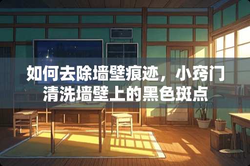 如何去除墙壁痕迹，小窍门清洗墙壁上的黑色斑点