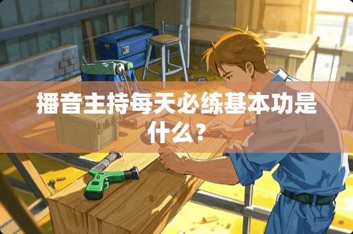 播音主持每天必练基本功是什么？