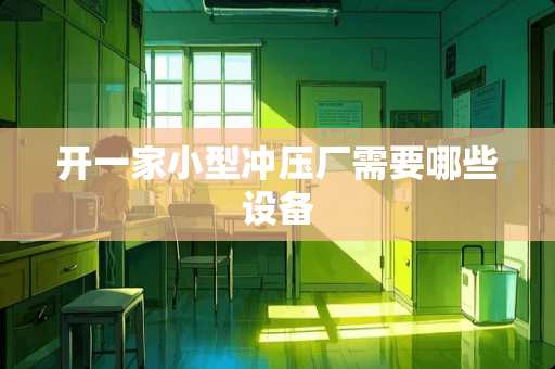 开一家小型冲压厂需要哪些设备