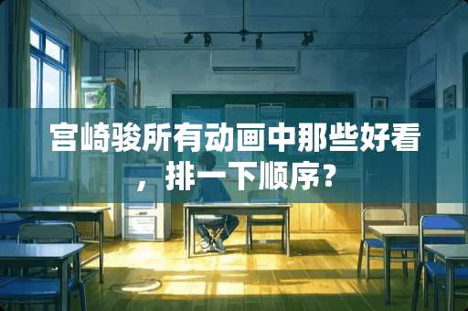 宫崎骏所有动画中那些好看，排一下顺序？