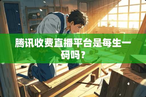 腾讯收费直播平台是每生**吗？