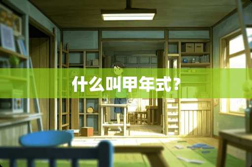 什么叫甲年式？