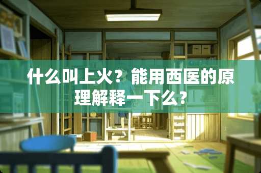 什么叫上火？能用西医的原理解释一下么？