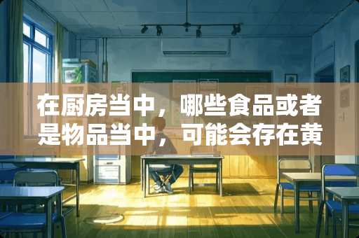 在厨房当中，哪些食品或者是物品当中，可能会存在黄曲霉毒素？
