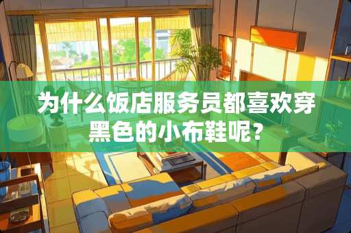 为什么饭店服务员都喜欢穿黑色的小布鞋呢？