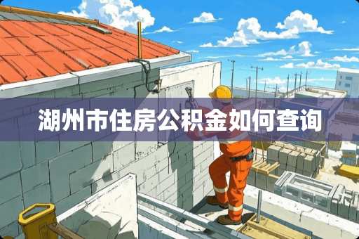 湖州市住房公积金如何查询