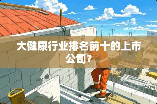 大健康行业排名前十的上市公司？