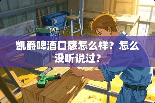 凯爵啤酒口感怎么样？怎么没听说过？