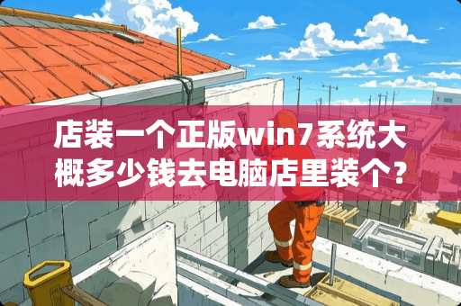 店装一个正版win7系统大概多少钱去电脑店里装个？