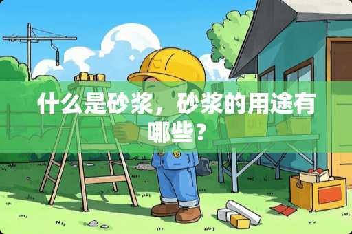 什么是砂浆，砂浆的用途有哪些？