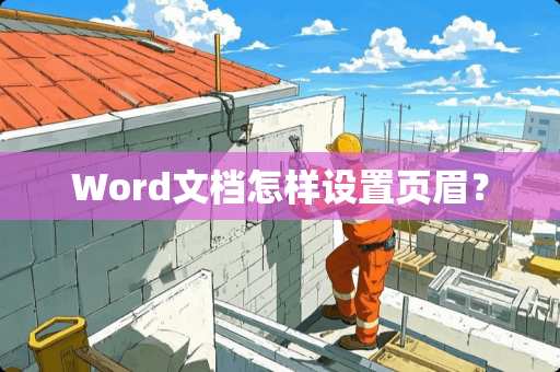Word文档怎样设置页眉？