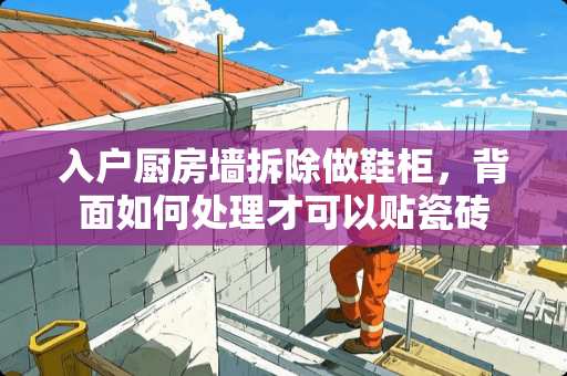 入户厨房墙拆除做鞋柜，背面如何处理才可以贴瓷砖