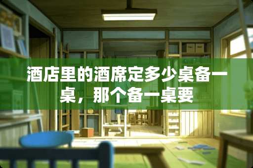 酒店里的酒席定多少桌备一桌，那个备一桌要