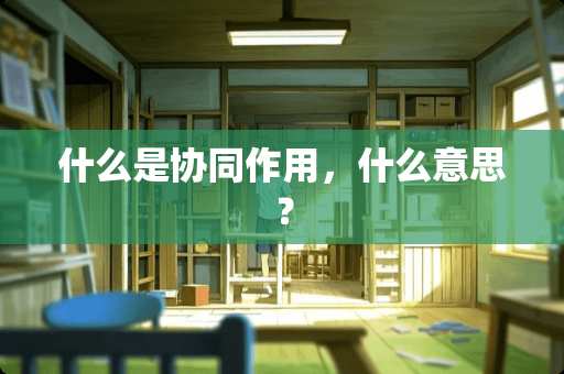 什么是协同作用，什么意思？
