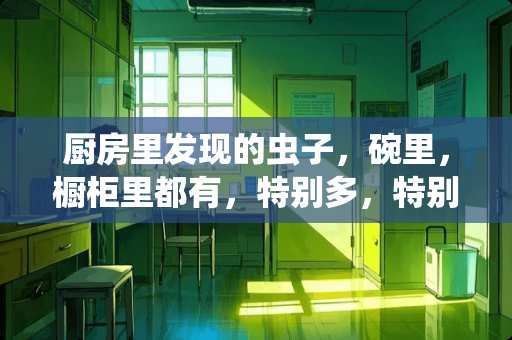 厨房里发现的虫子，碗里，橱柜里都有，特别多，特别小，是什么虫子，怎么清除
