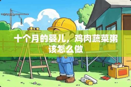 十个月的婴儿，鸡肉蔬菜粥该怎么做