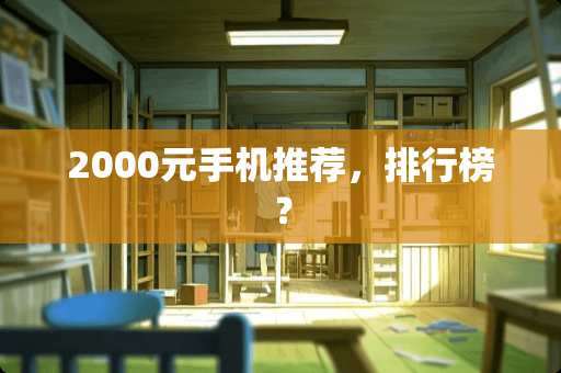 2000元手机推荐，排行榜？