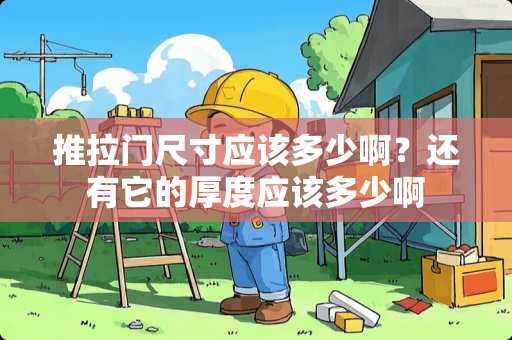 推拉门尺寸应该多少啊？还有它的厚度应该多少啊