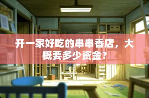 开一家好吃的串串香店，大概要多少资金？
