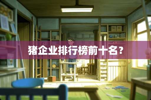 猪企业排行榜前十名？