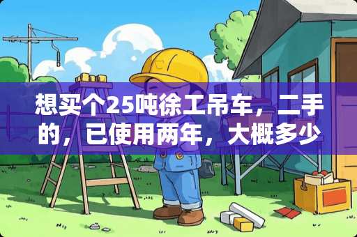 想买个25吨徐工吊车，二手的，已使用两年，大概多少钱？