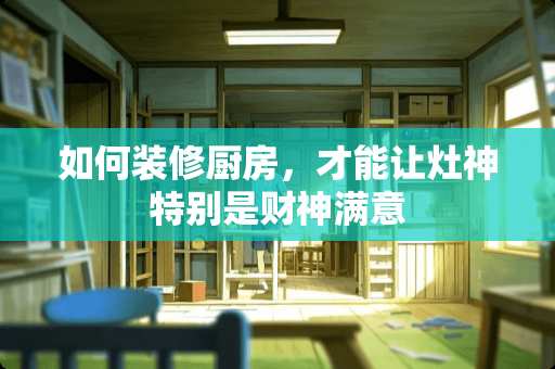 如何装修厨房，才能让灶神特别是财神满意